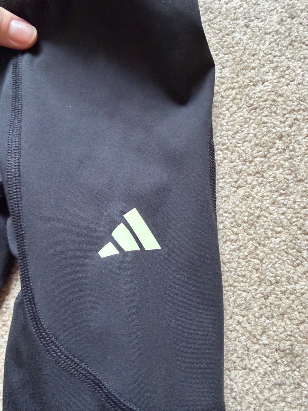 Adidas Fastim Reflective Running Tights Womens 2XS Black Athletic Leggings - Picture 10 of 12